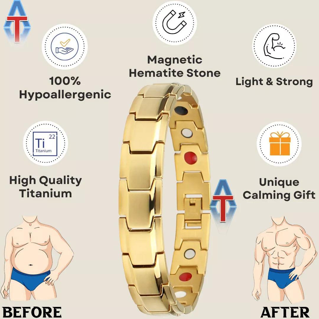 Arthritis Bracelet Mens - Magnetic Bracelet Therapy Weight Loss Pain Relief Bracelet 10