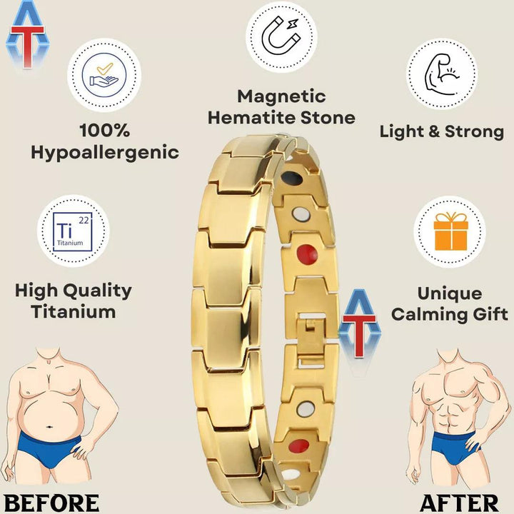 Arthritis Bracelet Mens - Magnetic Bracelet Therapy Weight Loss Pain Relief Bracelet 10