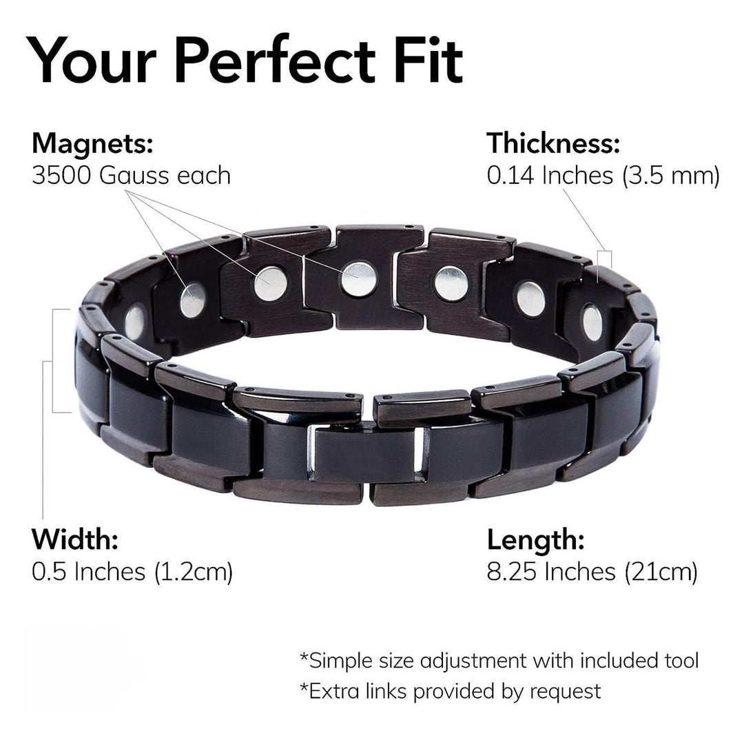 Arthritis Bracelet Mens - Magnetic Bracelet Therapy Weight Loss Pain Relief Bracelet 3