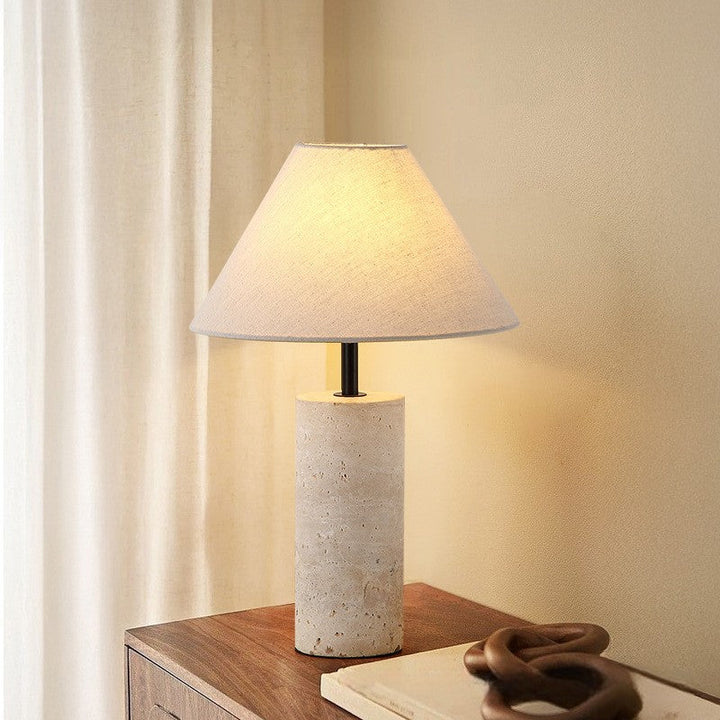 Artisanel | Lorie Marble + Linen Table Lamp for Classic Interior 1