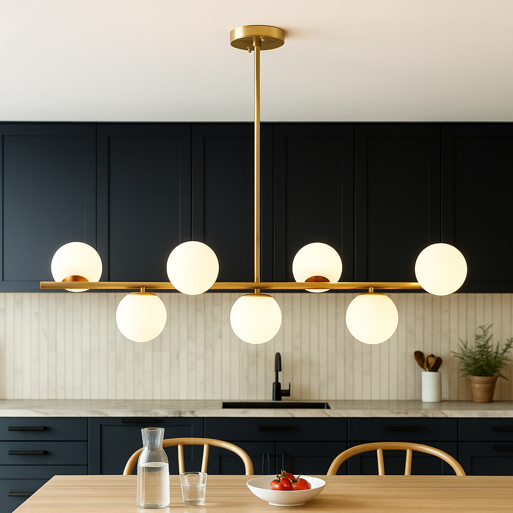 Arvion | Elegant Gold Chandelier Pendant Lamp for Dining or Kitchen 3