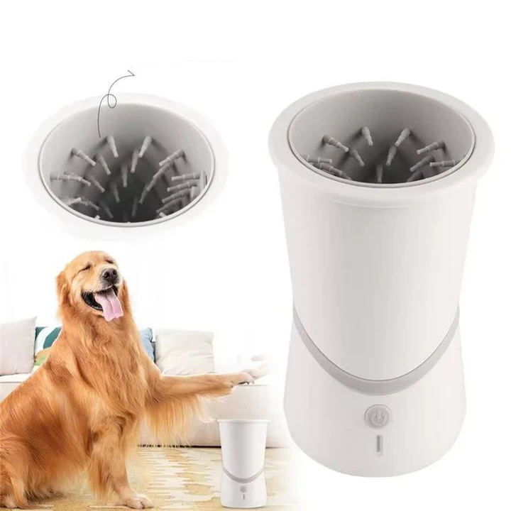Automatic Dog Paw Cleaner with 360° Rotating Brush – Rechargeable Gentle Silicone Paw Washing Device 3