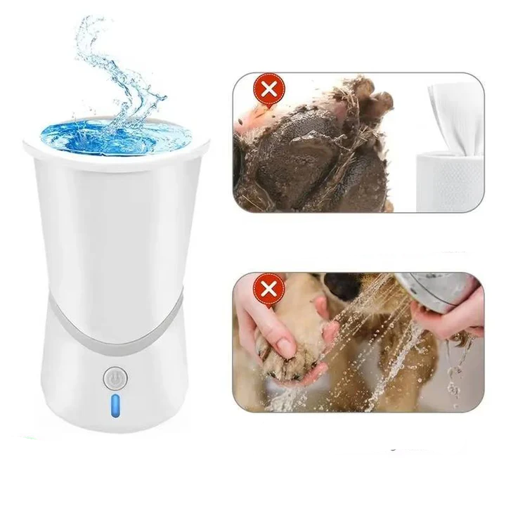 Automatic Dog Paw Cleaner with 360° Rotating Brush – Rechargeable Gentle Silicone Paw Washing Device 5