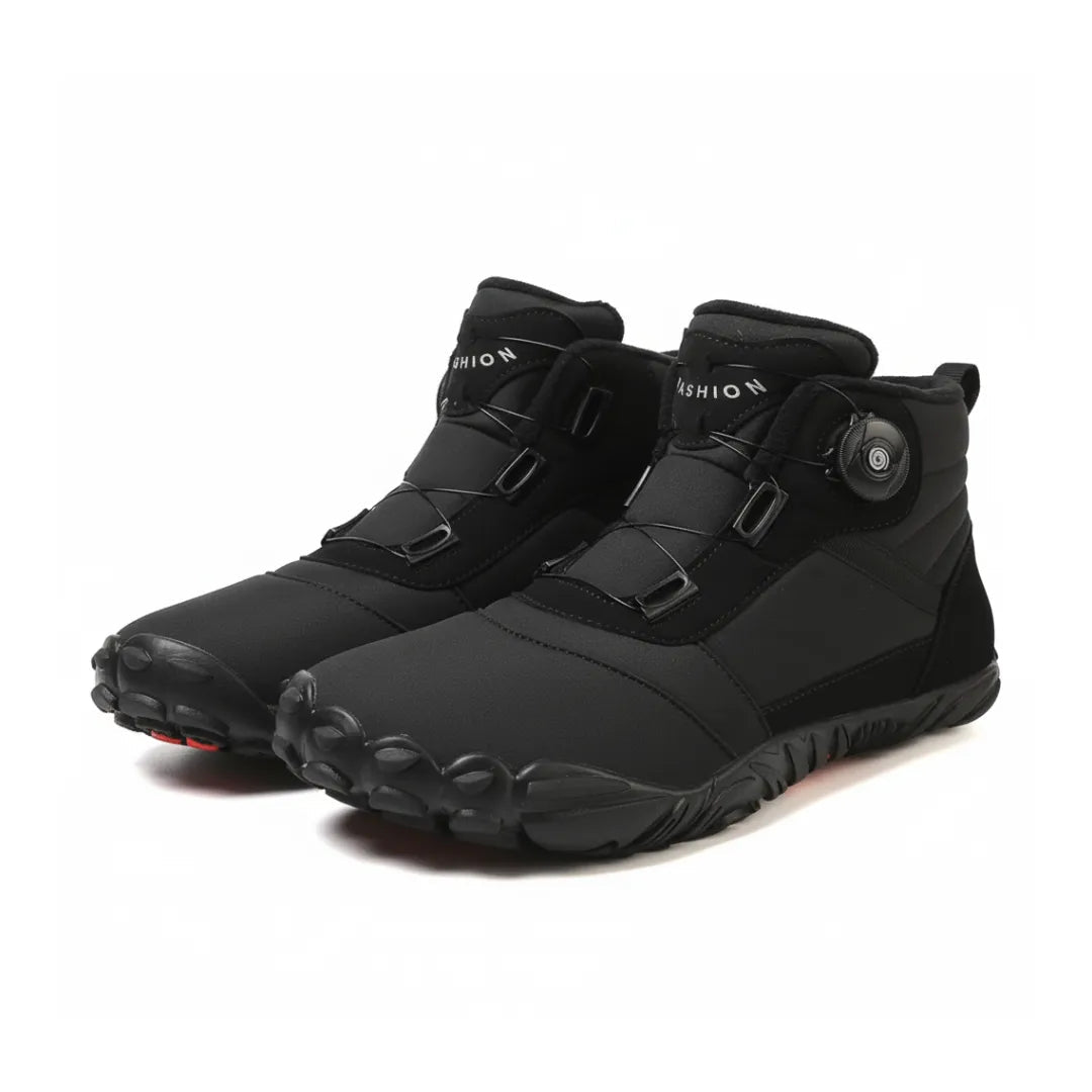 AxtonFlex | Cozy Warm Winter Barefoot Boots with Boa Closure 10