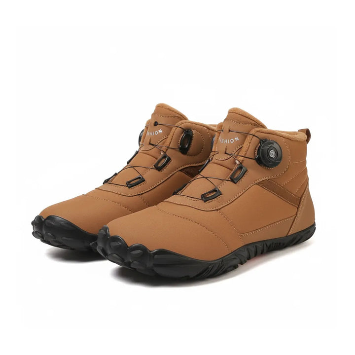 AxtonFlex | Cozy Warm Winter Barefoot Boots with Boa Closure 9