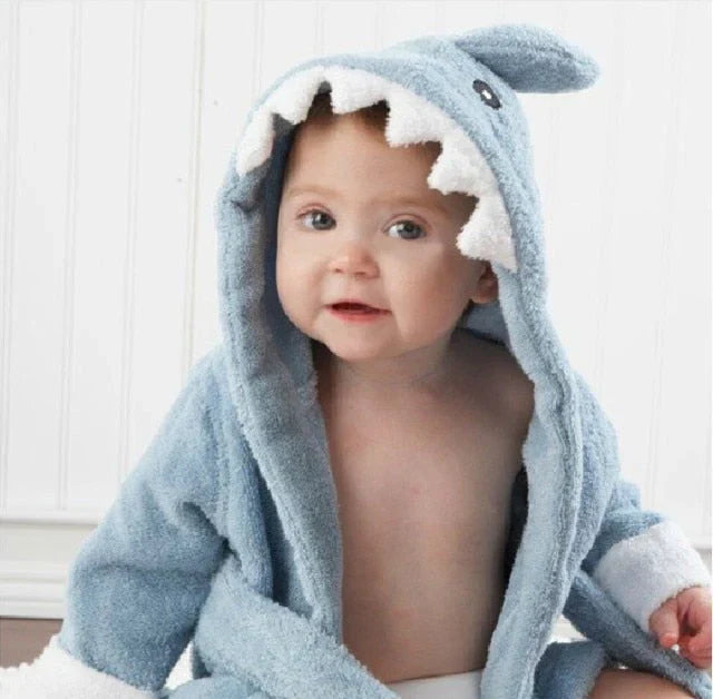 Baby Badjas Dierendesign Zacht Absorberend Katoen 0-6 Jaar 0