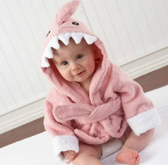 Baby Badjas Dierendesign Zacht Absorberend Katoen 0-6 Jaar 3