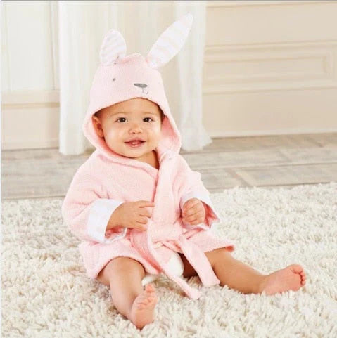 Baby Badjas Dierendesign Zacht Absorberend Katoen 0-6 Jaar 4