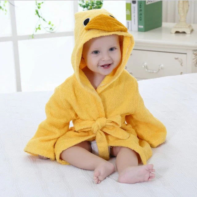 Baby Badjas Dierendesign Zacht Absorberend Katoen 0-6 Jaar 9