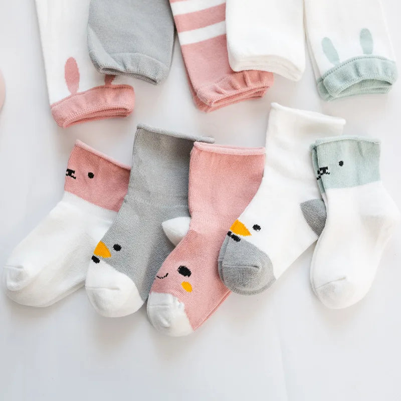 Baby Beenwarmers Katoen Kleurrijke Cartoon Ontwerpen voor Meisjes en Jongens 3