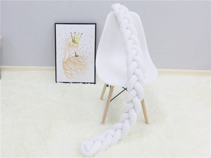 Baby Bumper Ademend Katoenmix Veilig Stijlvol 200-400 cm Naturel Zand Oudroze Grijsblauw Saliegroen 10