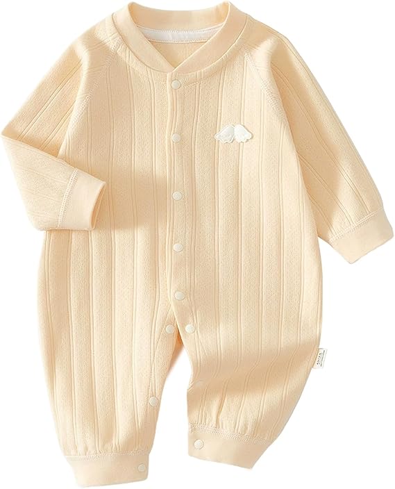 Baby Jumpsuit Met Ritssluiting Zacht Katoen Ademend Comfortabel 0