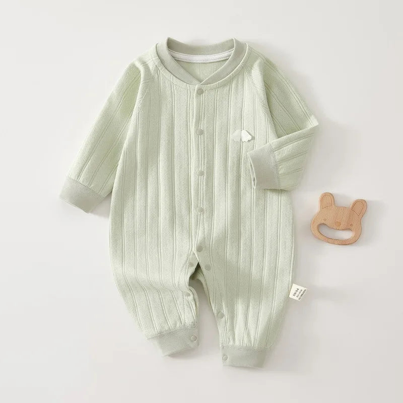 Baby Jumpsuit Met Ritssluiting Zacht Katoen Ademend Comfortabel 1