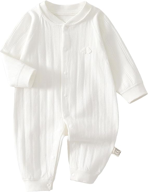 Baby Jumpsuit Met Ritssluiting Zacht Katoen Ademend Comfortabel 12