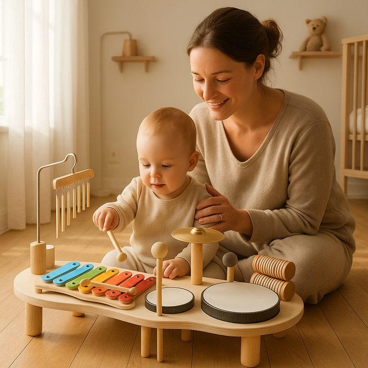 Baby Muziekset Educatief Multifunctioneel Veilig Kunststof Met Diverse Instrumenten 2