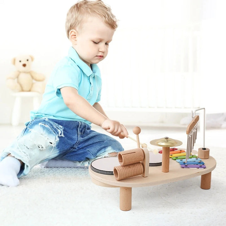 Baby Muziekset Educatief Multifunctioneel Veilig Kunststof Met Diverse Instrumenten 7