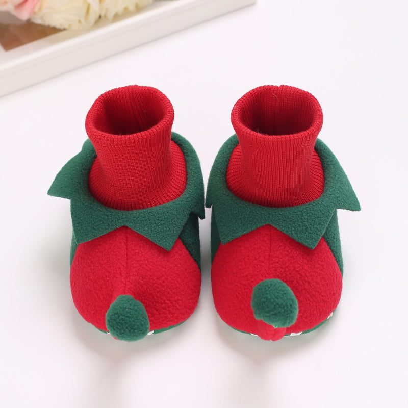 Baby Pantoffels Antislip Warm Katoen Kerst Comfortabel 11