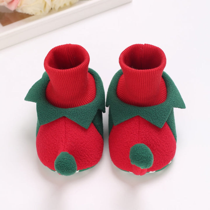 Baby Pantoffels Antislip Warm Katoen Kerst Comfortabel 11