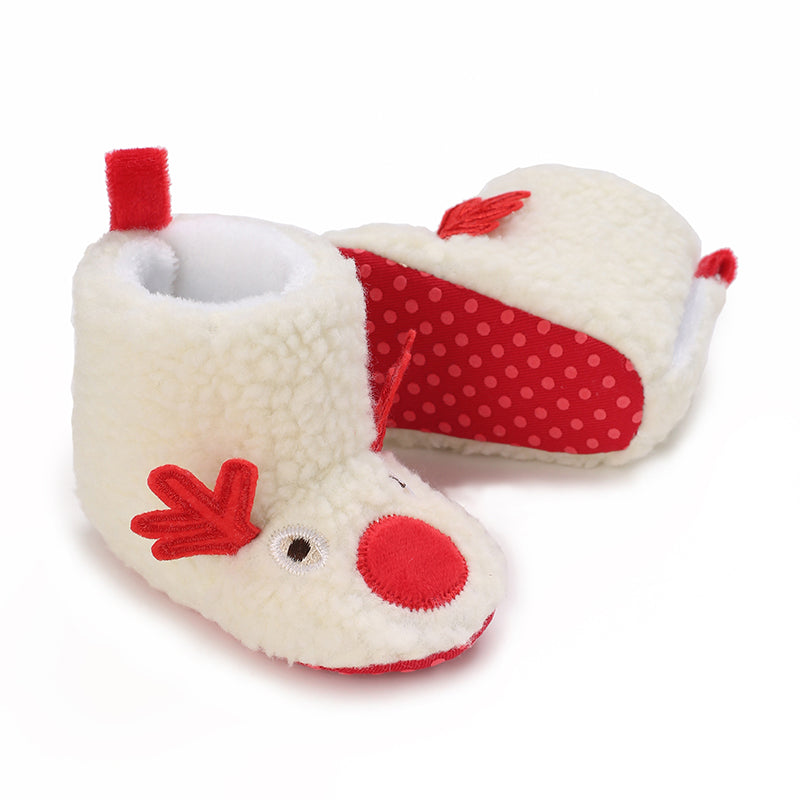 Baby Pantoffels Antislip Warm Katoen Kerst Comfortabel 13