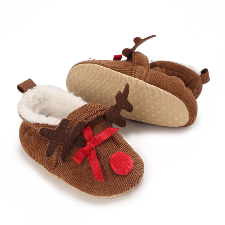 Baby Pantoffels Antislip Warm Katoen Kerst Comfortabel 14
