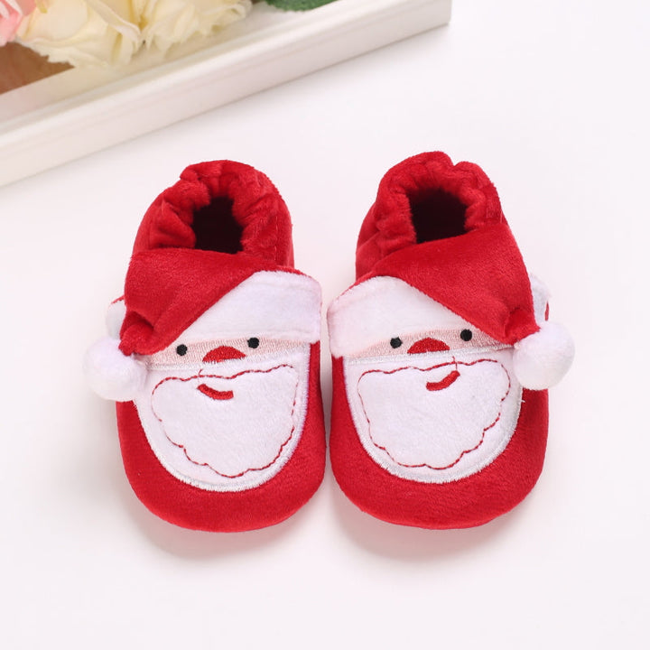 Baby Pantoffels Antislip Warm Katoen Kerst Comfortabel 15