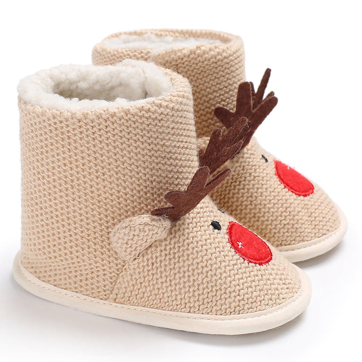 Baby Pantoffels Antislip Warm Katoen Kerst Comfortabel 16
