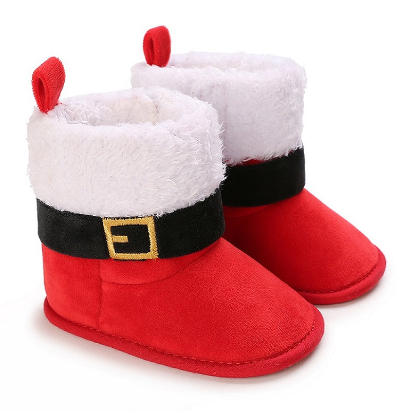 Baby Pantoffels Antislip Warm Katoen Kerst Comfortabel 18