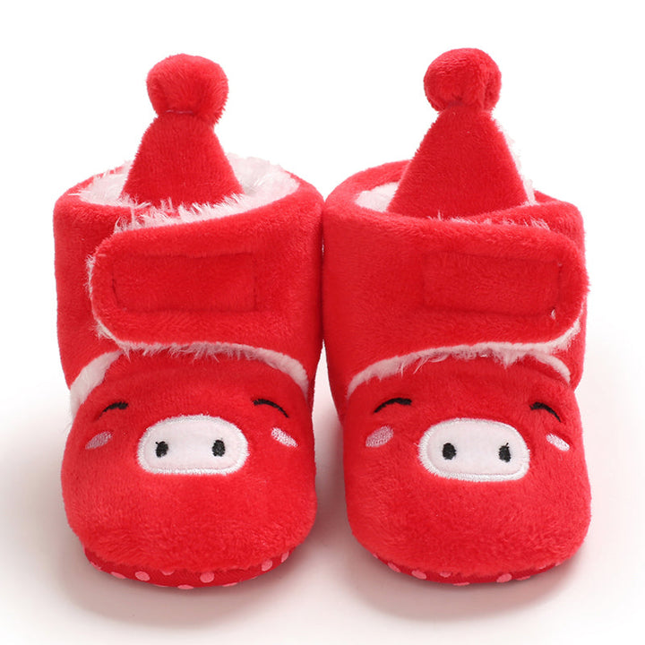 Baby Pantoffels Antislip Warm Katoen Kerst Comfortabel 21