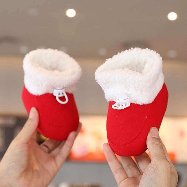 Baby Pantoffels Antislip Warm Katoen Kerst Comfortabel 24