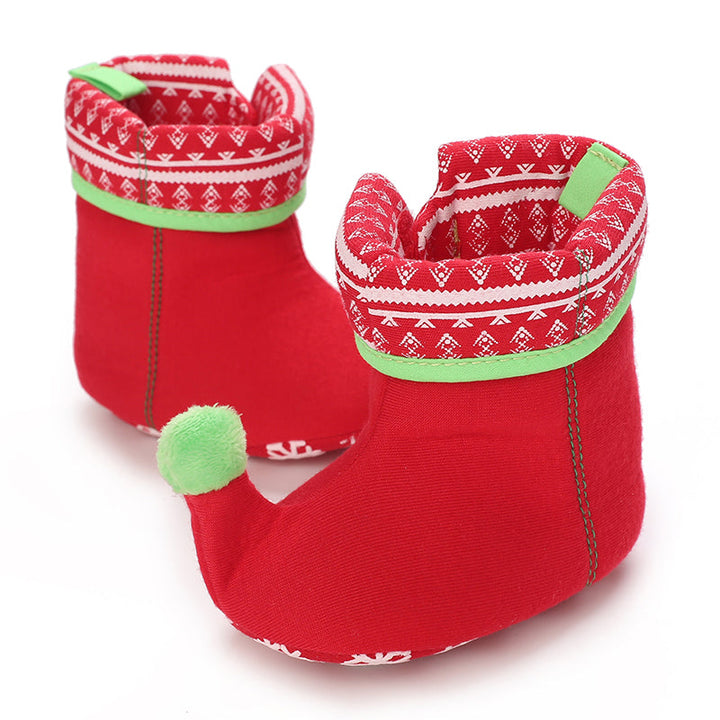 Baby Pantoffels Antislip Warm Katoen Kerst Comfortabel 25