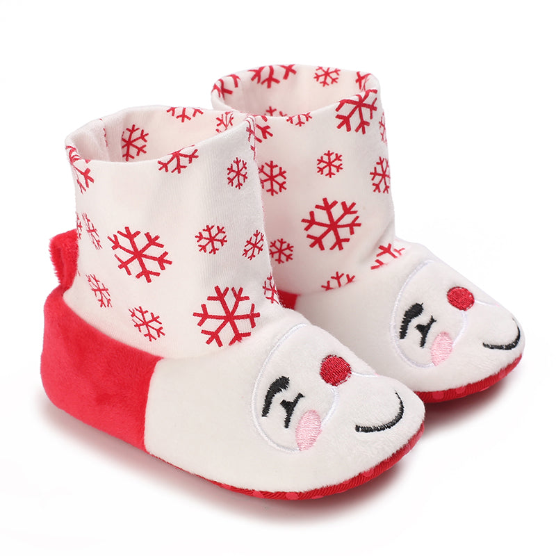 Baby Pantoffels Antislip Warm Katoen Kerst Comfortabel 28