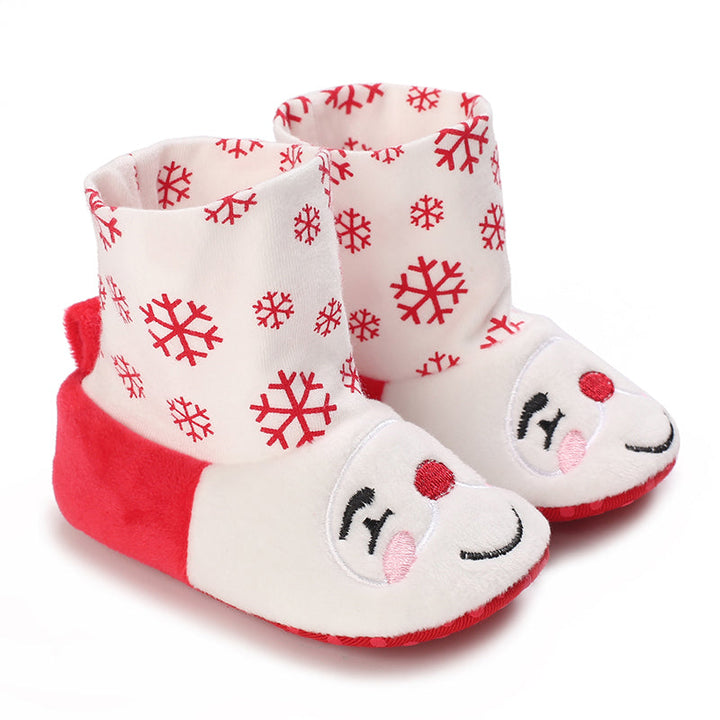 Baby Pantoffels Antislip Warm Katoen Kerst Comfortabel 28