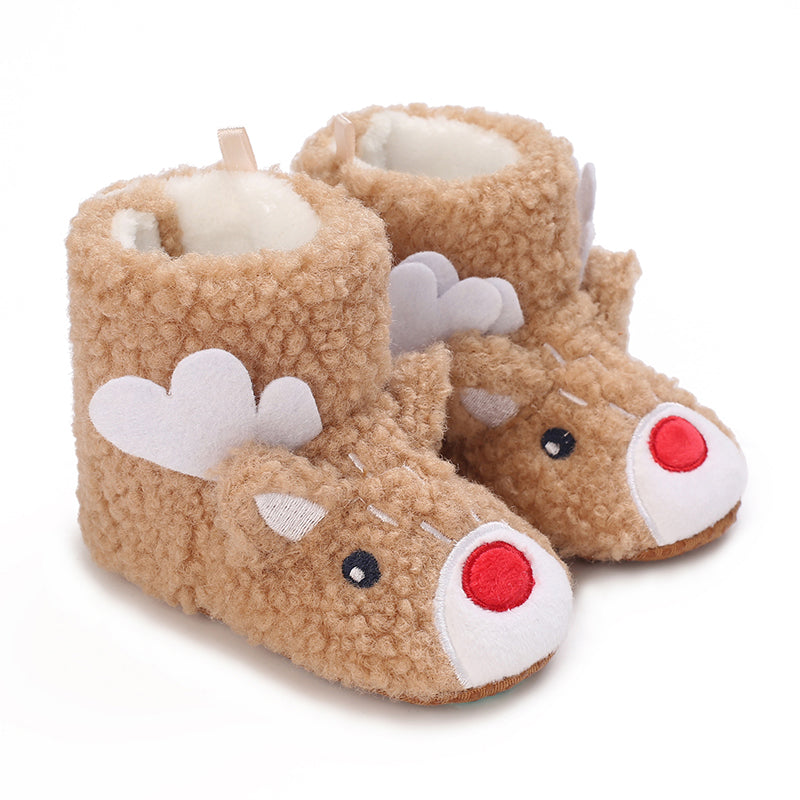 Baby Pantoffels Antislip Warm Katoen Kerst Comfortabel 30