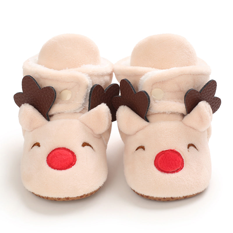 Baby Pantoffels Antislip Warm Katoen Kerst Comfortabel 32