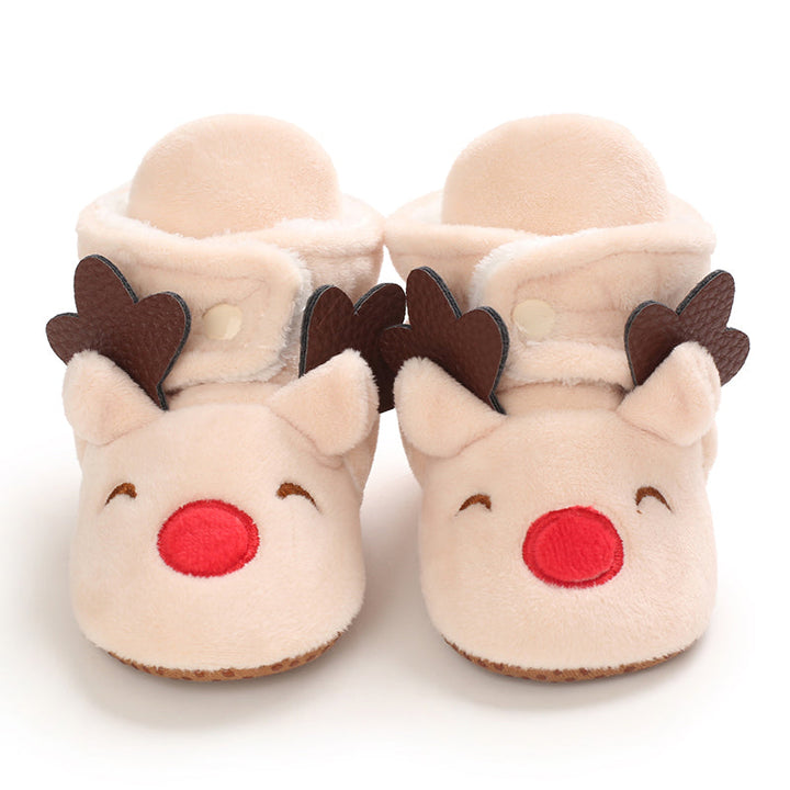 Baby Pantoffels Antislip Warm Katoen Kerst Comfortabel 32