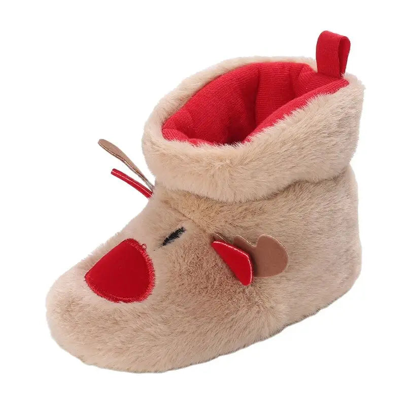 Baby Pantoffels Antislip Warm Katoen Kerst Comfortabel 5
