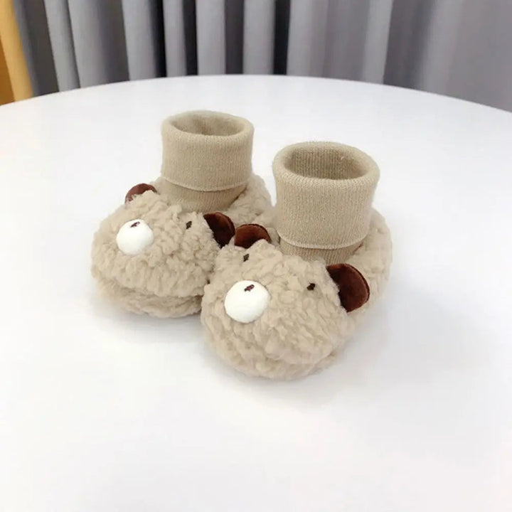 Baby Slofjes Beertjes Zacht Katoen Antislip voor Jongens en Meisjes 0