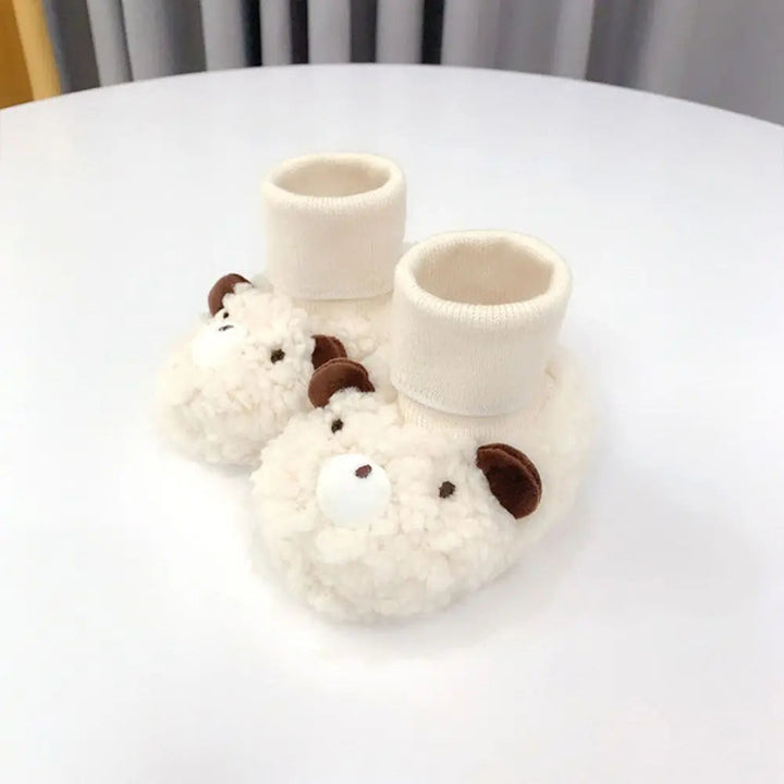 Baby Slofjes Beertjes Zacht Katoen Antislip voor Jongens en Meisjes 5