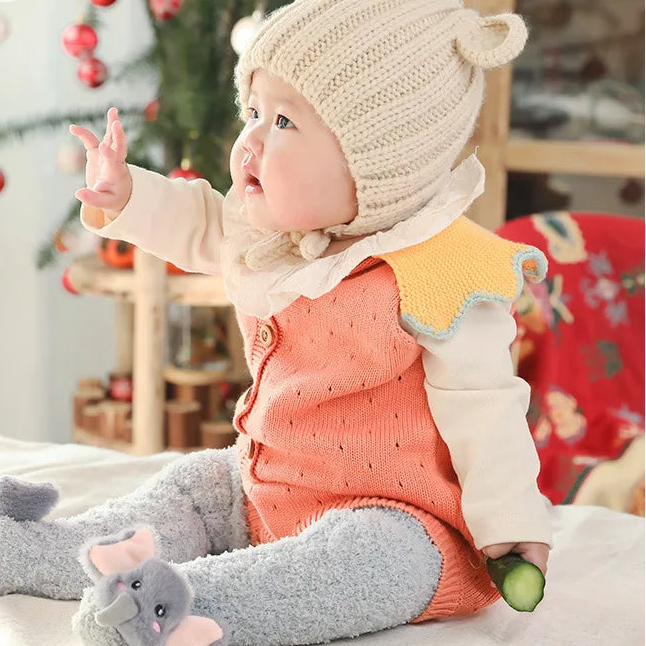 Baby Sokjes Antislip Warm Katoen Geschikt voor 0-3 Jaar 4