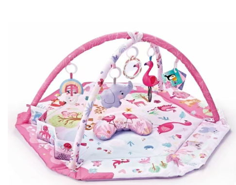 Baby Speelkleed 8-in-1 Multifunctioneel Zacht Ademend Textiel met 6 Afneembare Speeltjes 10