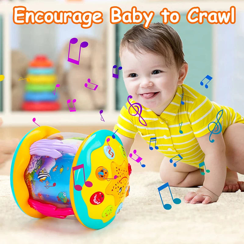 Baby Tummy Time Projector Ocean World Sensory BPA-Free Portable Relaxation Device 1