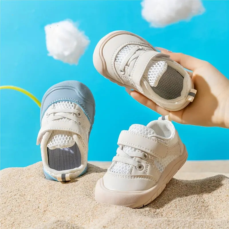 Baby Walking Shoes Anti-Slip Flexible Sole Mesh Upper Breathable Design 1