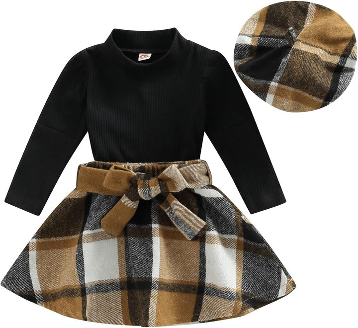 Baby Winter Set – Knitted Turtleneck and Skirt Set 7