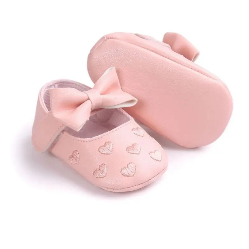 Babyschoenen Anti-Slip Ademend Materiaal Met Strik Design voor Eerste Stapjes 4