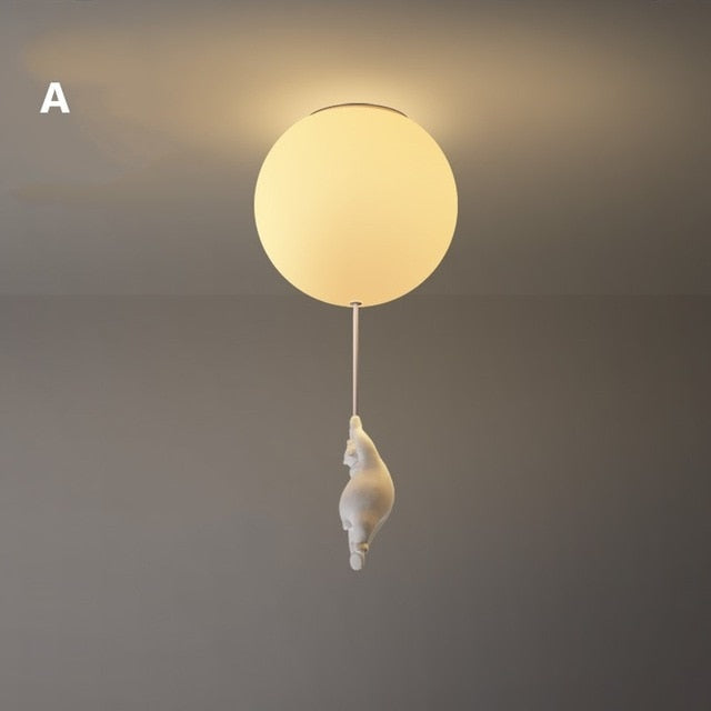 BalloonBear | Fun LED Ceiling Lamp for Kids’ Rooms with Playful Design 0