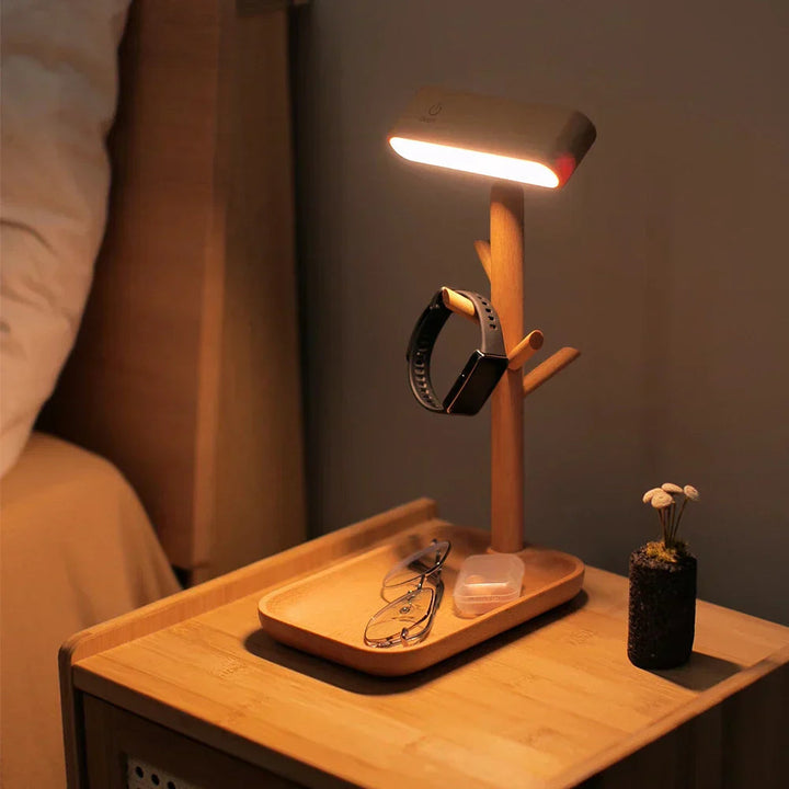 BambooGlow | Adjustable Dimmable Table Lamp with Built-In Storage Compartment 1