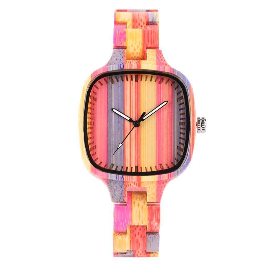 BambooGlow | Vibrant Eco-Friendly Quartz Bracelet Watch 0