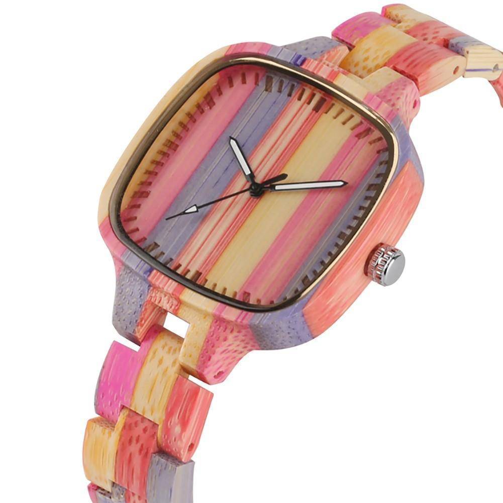 BambooGlow | Vibrant Eco-Friendly Quartz Bracelet Watch 2