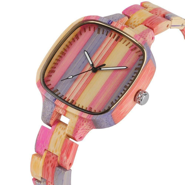 BambooGlow | Vibrant Eco-Friendly Quartz Bracelet Watch 2