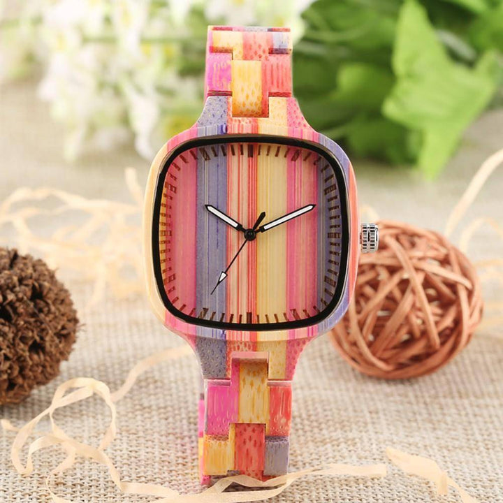 BambooGlow | Vibrant Eco-Friendly Quartz Bracelet Watch 3